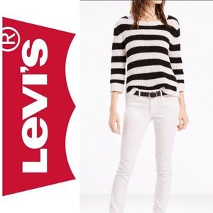 Levi’s 711 Skinny white jeans